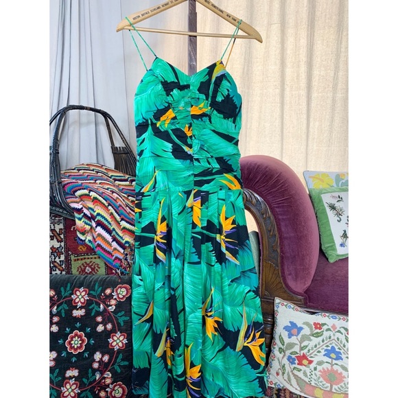 90s Sue Wong Tropical Dress - Picture 10 of 10